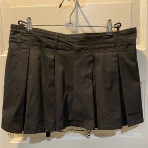 Y2K Charlotte Russe Micro Mini, pleated, Black Skirt, Large, NWT